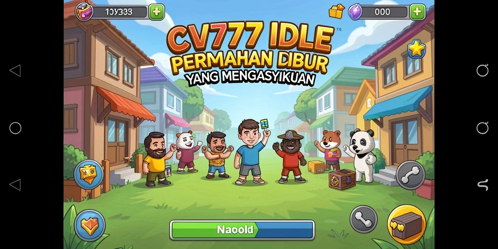 Tampilan menarik gameplay CV777 dengan elemen Idle yang menyenangkan.