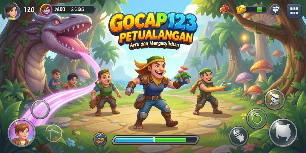 Screenshot gameplay GOCAP123 menampilkan aksi seru dalam permainan Arcade.