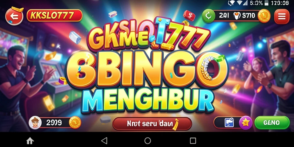 Tampilan gameplay seru dalam KKSLOT777, permainan bingo yang menghibur.