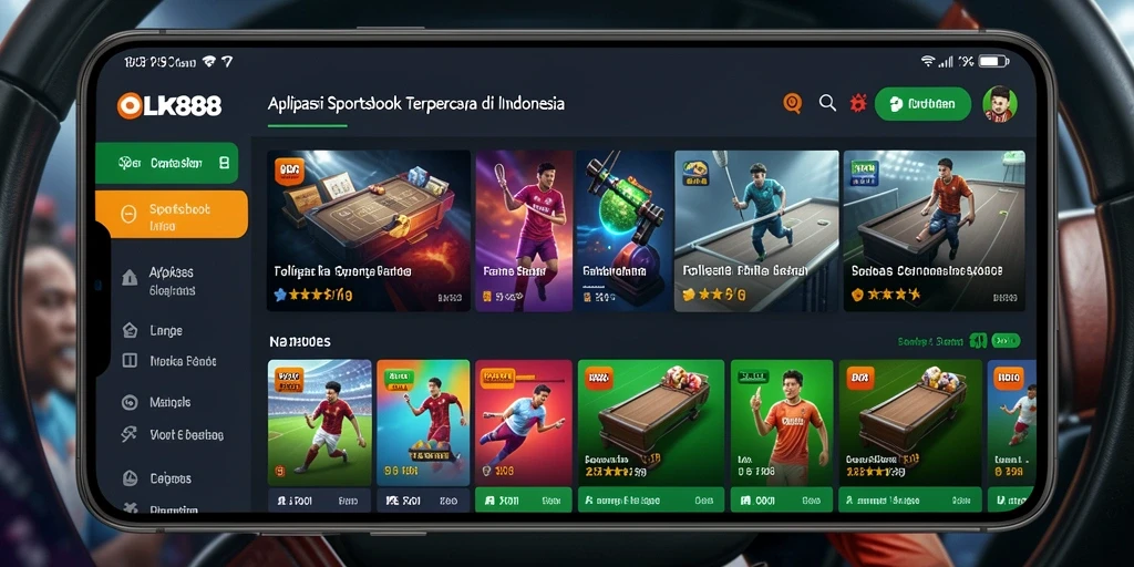 Tangkapan layar utama OLX888 menampilkan fitur taruhan langsung yang mengesankan.
