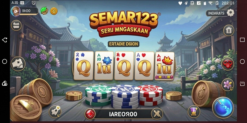 Screenshot utama SEMAR123 menampilkan aksi seru permainan QiuQiu.