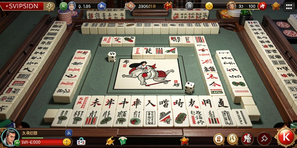 Tampilan permainan Mahjong yang seru dan menantang di SVIPSIDN.