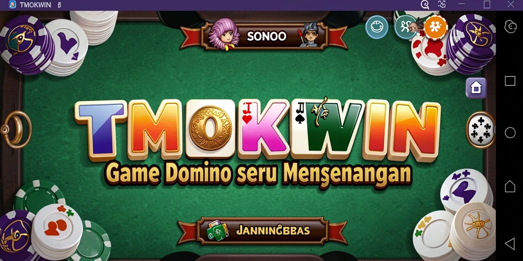 Tampilan gameplay yang seru dari game domino.